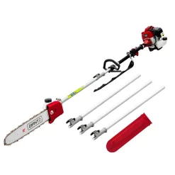 62CC Petrol Pole Chainsaw with Brush Cutter for Tree Trimming