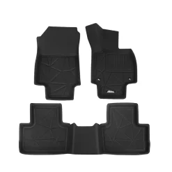 Toyota RAV4 2019-2022 Rubber Floor Mats: Front & Rear Compatible