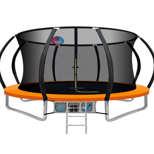 14FT Basketball Trampoline with Safety Enclosure.
