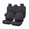 Charcoal Seat Covers for Mitsubishi Triton MQ Dual Cab.