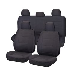 Charcoal Seat Covers for Mitsubishi Triton MQ Dual Cab.