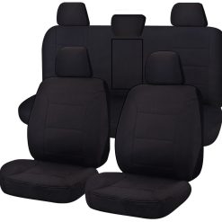 Toyota Hilux Dual Cab Utility Seat Covers - Black (08/2015-On)