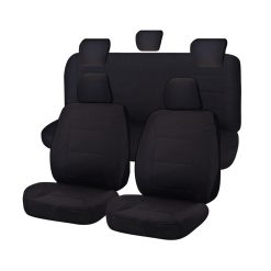Black Seat Covers for Toyota Hilux SR5 Dual Cab.