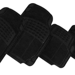 Black Thunder rubber car mat set - 4 pieces
