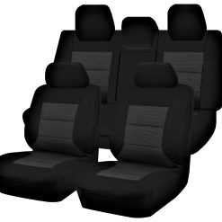Seat Covers for TOYOTA CAMRY ASV50R 12/2011 - 12/2017 4 DOOR SEDAN FR BLACK PREMIUM