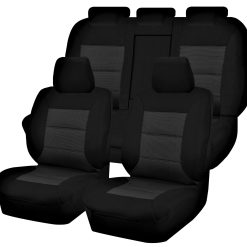 Seat Covers for TOYOTA COROLLA ZRE182R 10/2012 - 05/2018 5 DOOR HATCH FR BLACK PREMIUM