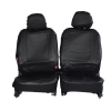 Mazda 2 2007 Black Leather-Look Seat Covers