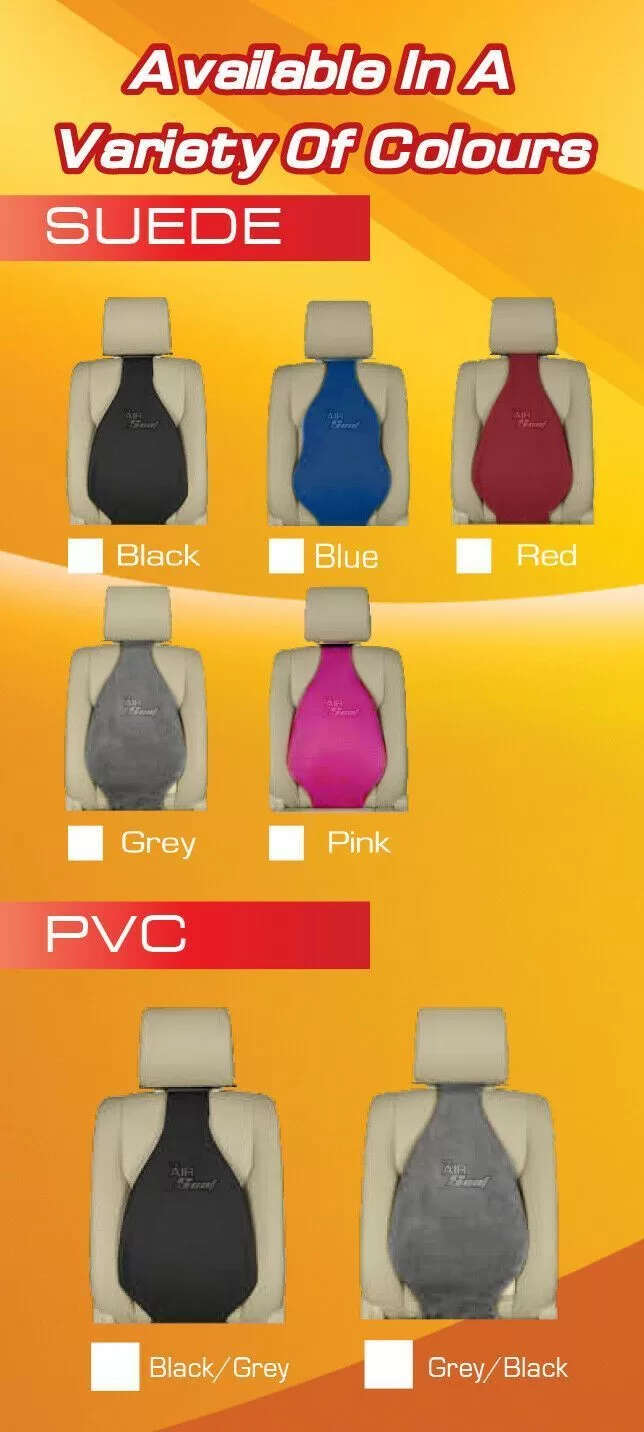 PVC Seat Cover with Lumbar Support - Universal Fit 2 PVC Seat Cover with Lumbar Support - Universal Fit - Image 2