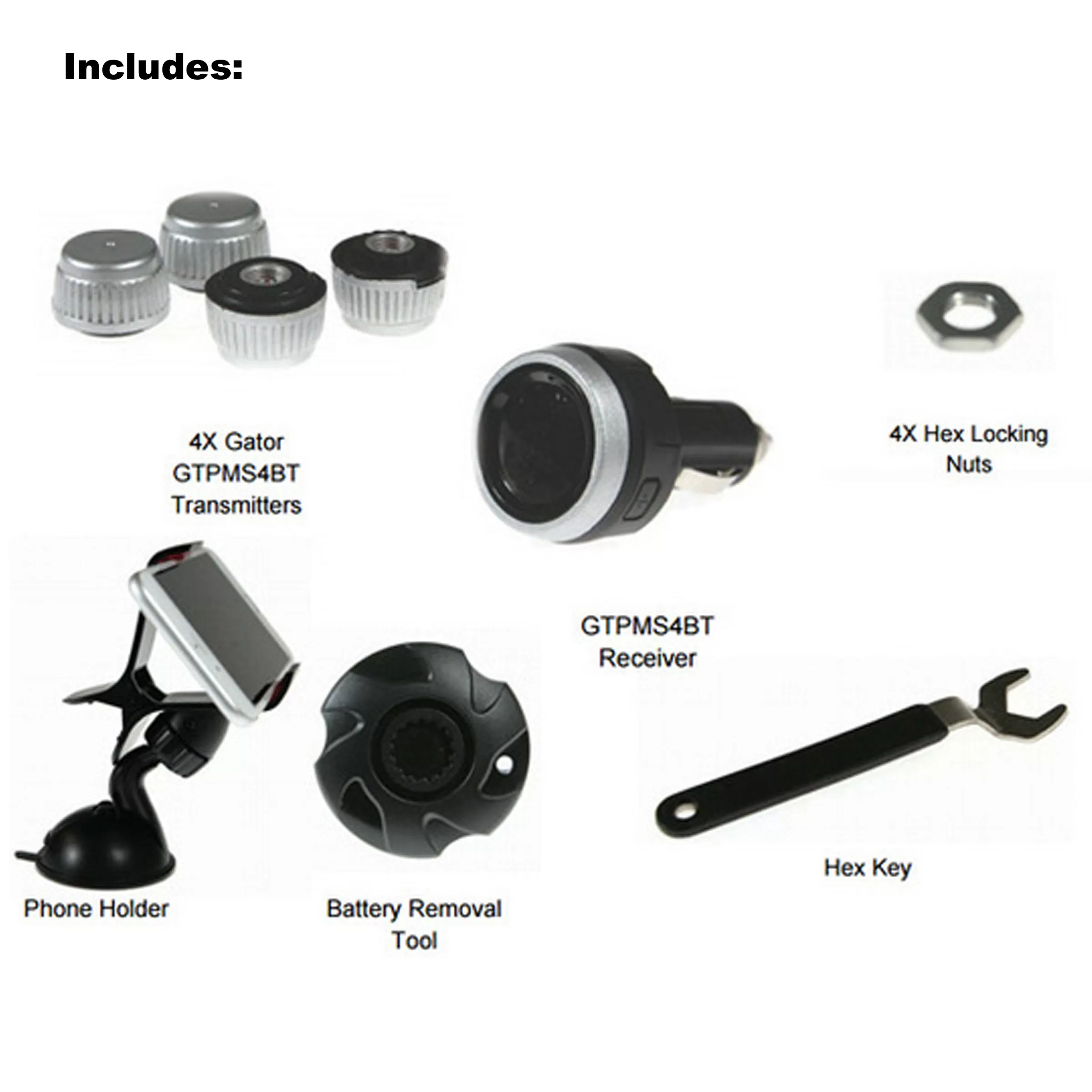 Gator DIY BT Wireless Car Tyre Pressure Monitor Monitoring System App Control TPM iOS 3 Gator DIY BT Wireless Car Tyre Pressure Monitor Monitoring System App Control TPM iOS - Image 3