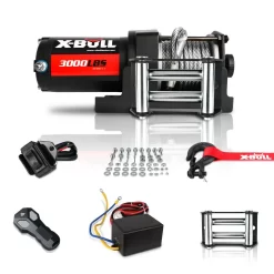 X-BULL Electric Winch 3000lbs/1360kg Wireless 12V Steel Cable ATV 4WD BOAT 4X4 19 V211 AUEB AXEW001 eeecb3e78af69a27 1 jpg