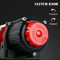 Alternative view of X-BULL Electric Winch: 5000lbs Power with Synthetic Rope for ATVs, UTVs, Boats and 4WDs