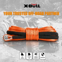 5.5mm X-BULL Dyneema Winch Rope: Durable Off-Road Recovery.