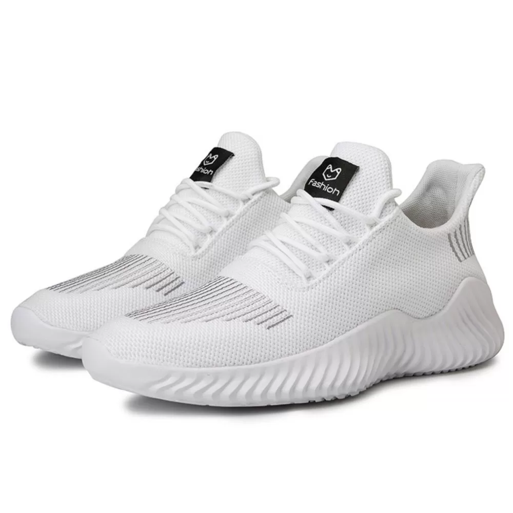 Men's Breathable Non-Slip Outdoor Sneakers (US9.5) in White 1 Men's Breathable Non-Slip Outdoor Sneakers (US9.5) in White