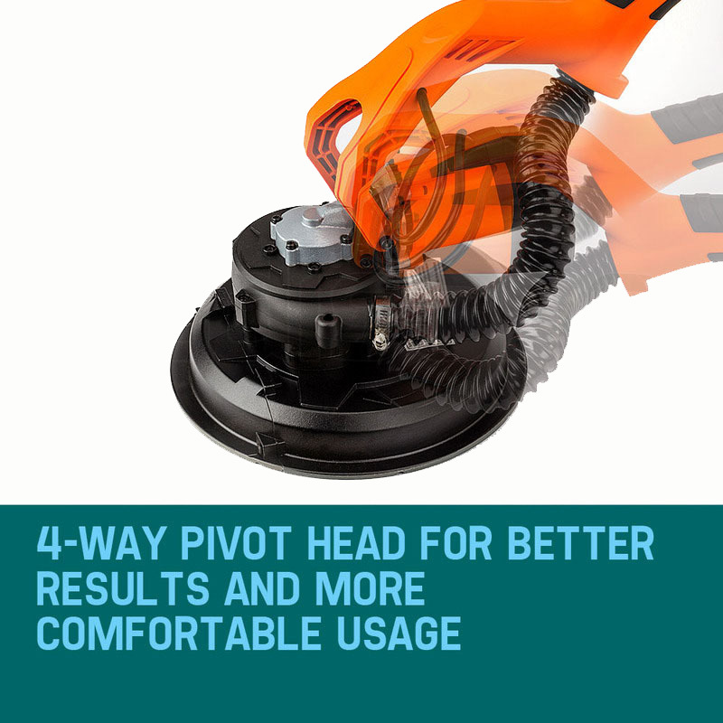 UNIMAC 1800W Drywall Sander Plaster Wall Gyprock Automatic Vacuum