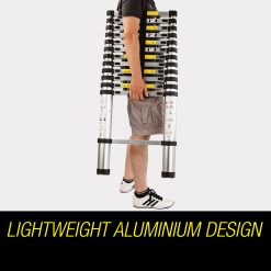 Alternative view of Bullet 3.8m Multipurpose Telescopic Folding Ladder Aluminium Alloy Extension