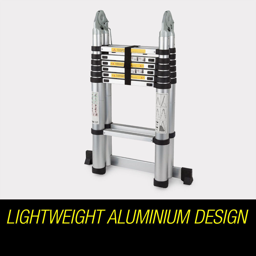 Aluminium Telescopic Folding Ladder - 4.4m. - Bugout Australia