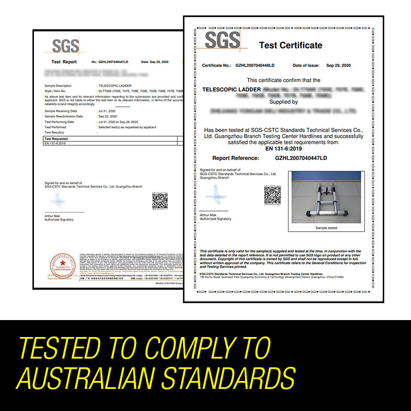 Bullet 4.4m Multipurpose Aluminium Telescopic Folding Ladder Alloy Extension Steps 7 Bullet 4.4m Multipurpose Aluminium Telescopic Folding Ladder Alloy Extension Steps - Image 7