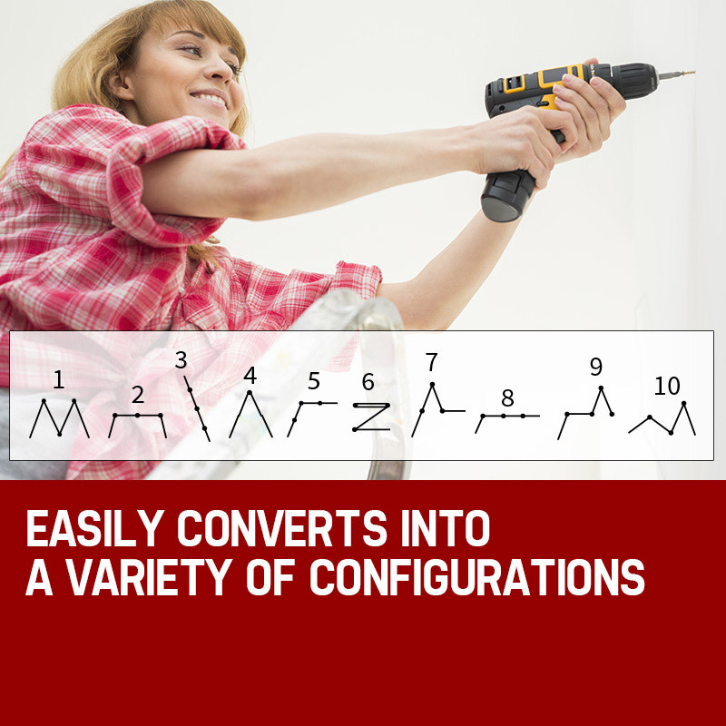 BULLET Pro 4.7m Multi-Purpose Ladder Aluminium Extension Folding Adjustable Step 2 BULLET Pro 4.7m Multi-Purpose Ladder Aluminium Extension Folding Adjustable Step - Image 2