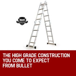 BULLET Pro 4.7m Multi-Purpose Ladder Aluminium Extension Folding Adjustable Step 16 V219 LDRTELBULA47M LDRTELBULA47M 06