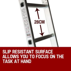 BULLET Pro 4.7m Multi-Purpose Ladder Aluminium Extension Folding Adjustable Step 17 V219 LDRTELBULA47M LDRTELBULA47M 07