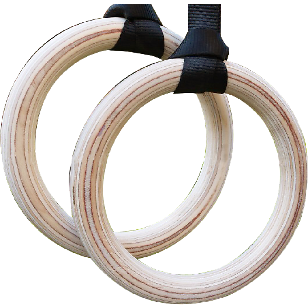 Wooden Gymnastics Rings for Exercise and Fitness - Bugout Australia