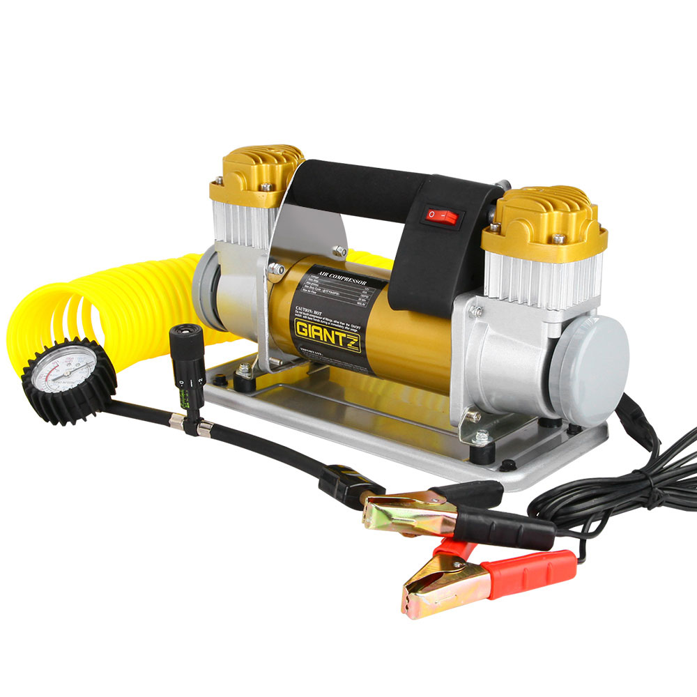Giantz 12V Air Compressor 200L/min for 4WD Tyres 1 Giantz 12V Air Compressor 200L/min for 4WD Tyres