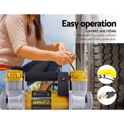 Giantz 12V Air Compressor 200L/min for 4WD Tyres 9 AC 200L GD 02