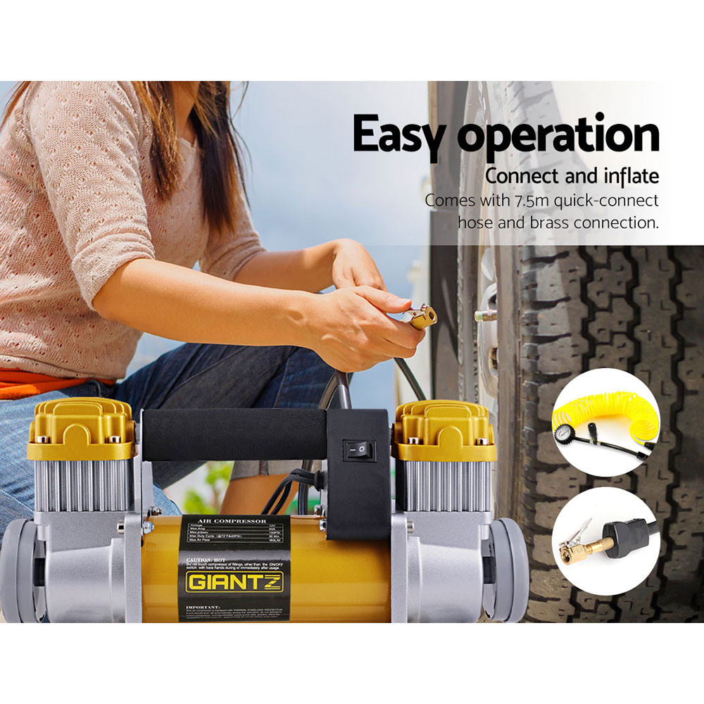 Giantz 12V Air Compressor 200L/min for 4WD Tyres 3 Giantz 12V Air Compressor 200L/min for 4WD Tyres - Image 3