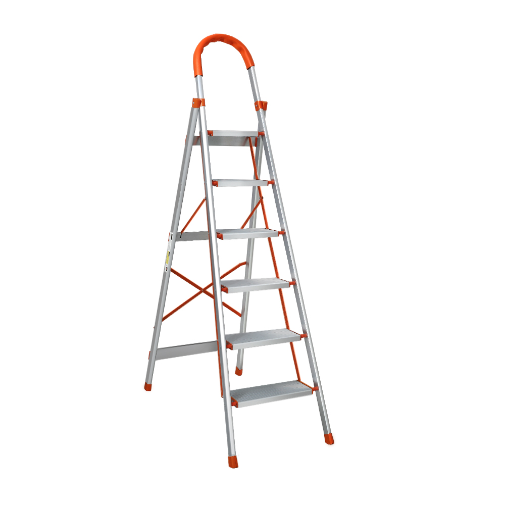Giantz 6 Step Ladder Multi-Purpose Folding Aluminium Light Weight Non Slip Platform 1 Giantz 6 Step Ladder Multi-Purpose Folding Aluminium Light Weight Non Slip Platform