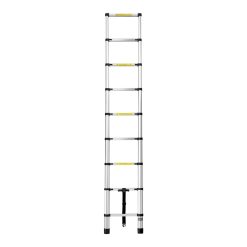 Giantz 2.6M Telescopic Ladder Aluminium Extension Extendable Steps Adjustable Height 10 LD TLCP ALU S 26M 64845 02