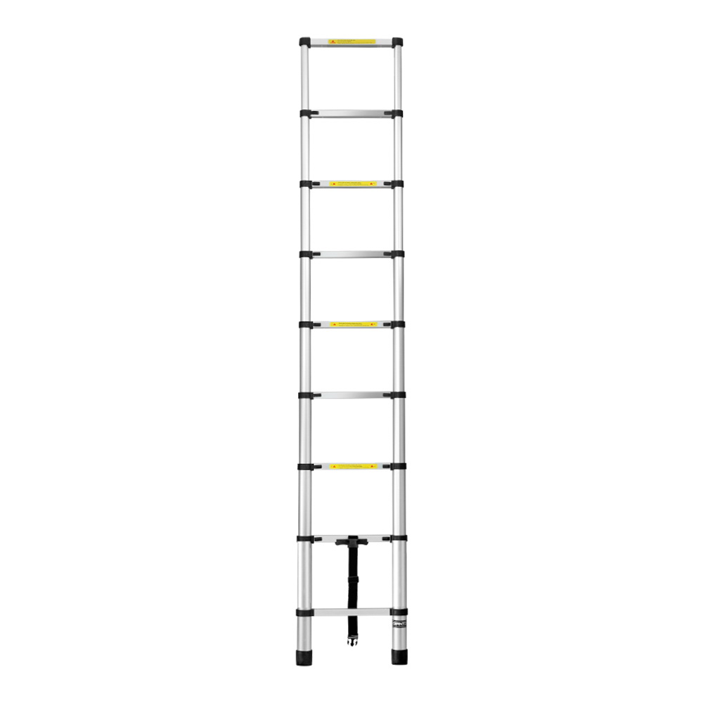 Giantz 2.6M Telescopic Ladder Aluminium Extension Extendable Steps Adjustable Height 3 Giantz 2.6M Telescopic Ladder Aluminium Extension Extendable Steps Adjustable Height - Image 3