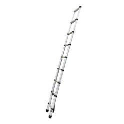 Giantz 2.6M Telescopic Ladder Aluminium Extension Extendable Steps Adjustable Height 11 LD TLCP ALU S 26M 64845 03