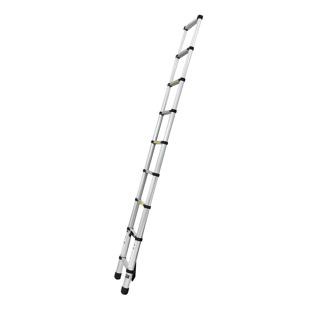 Giantz 2.6M Telescopic Ladder Aluminium Extension Extendable Steps Adjustable Height 4 Giantz 2.6M Telescopic Ladder Aluminium Extension Extendable Steps Adjustable Height - Image 4