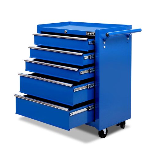 Blue 5-Drawer Tool Storage Trolley by Giantz