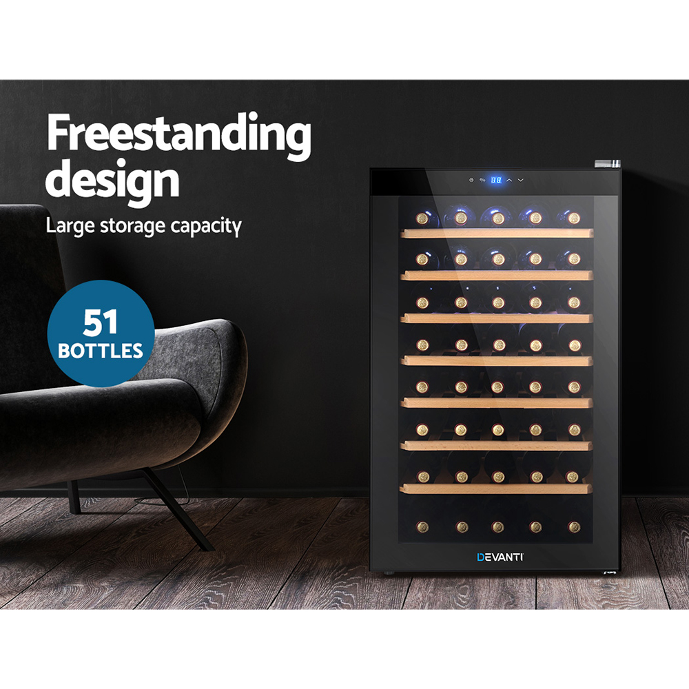 devanti 12 bottle wine fridge