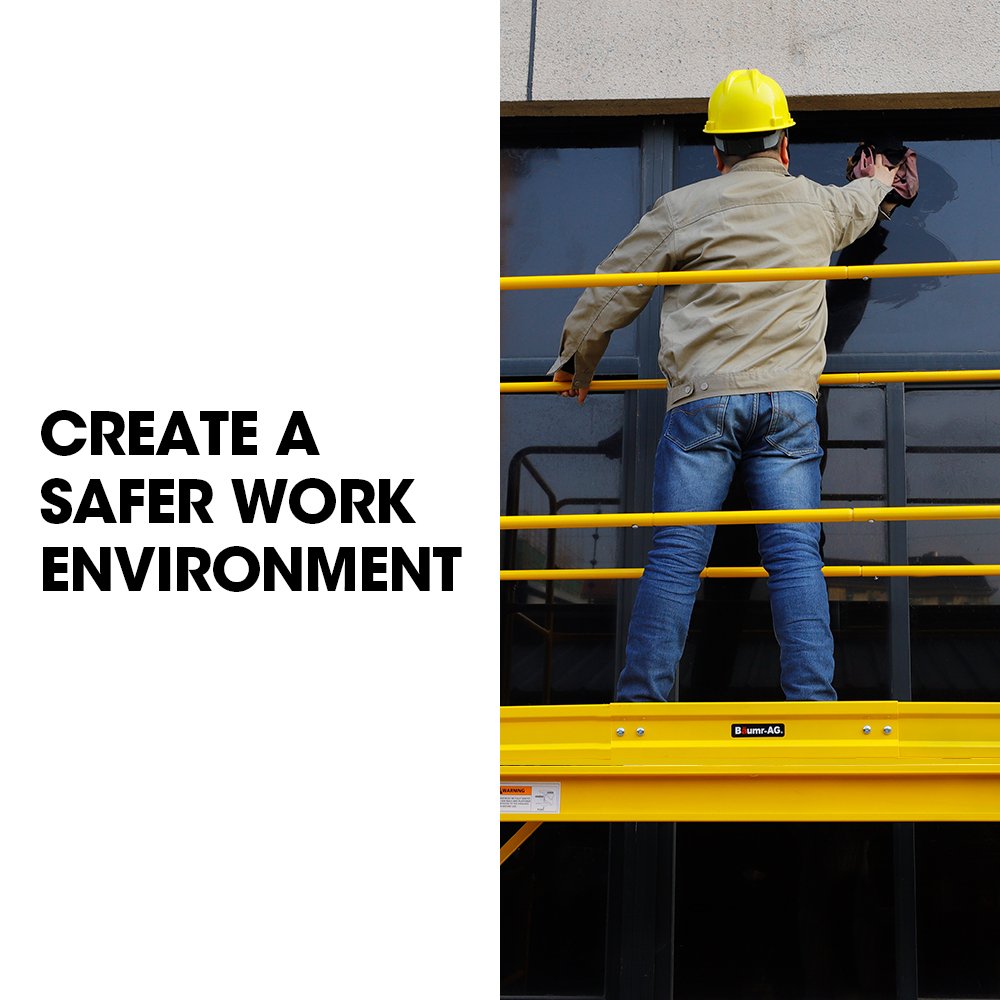 Baumr-AG Safety Guard Rail for Adjustable Mobile Scaffold 4 Baumr-AG Safety Guard Rail for Adjustable Mobile Scaffold - Image 4