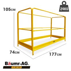 Baumr-AG Safety Guard Rail for Adjustable Mobile Scaffold 12 V219 LDRSCFBMRAGDR 74152 05