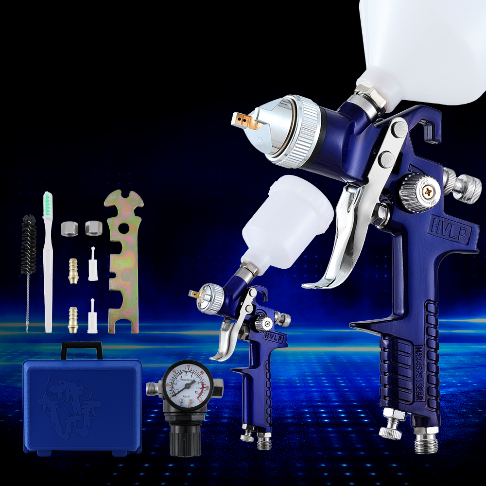 Giantz 2-Piece HVLP Spray Gun with Dual Nozzles 8 Giantz 2-Piece HVLP Spray Gun with Dual Nozzles - Image 8
