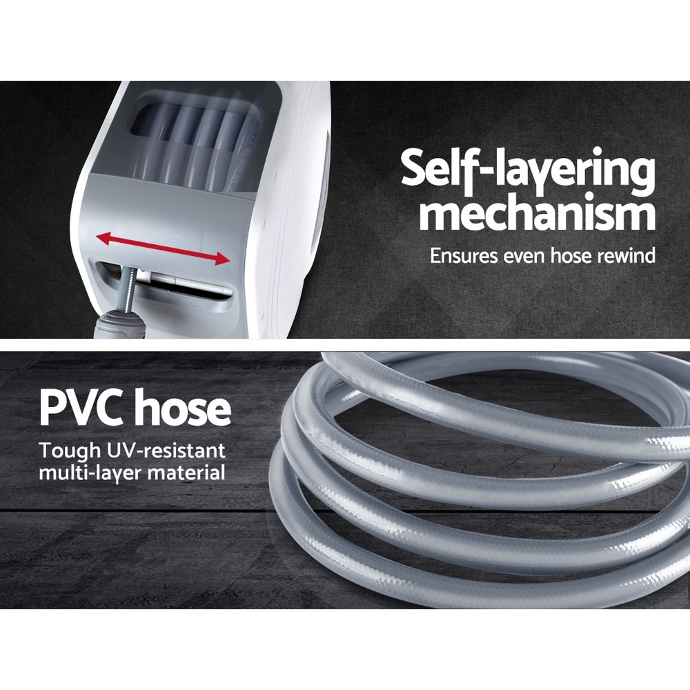 Giantz Air Hose Reel 20m Retractable Rewind Swivel Wall Mount Compressor Garage 10 Giantz Air Hose Reel 20m Retractable Rewind Swivel Wall Mount Compressor Garage - Image 10