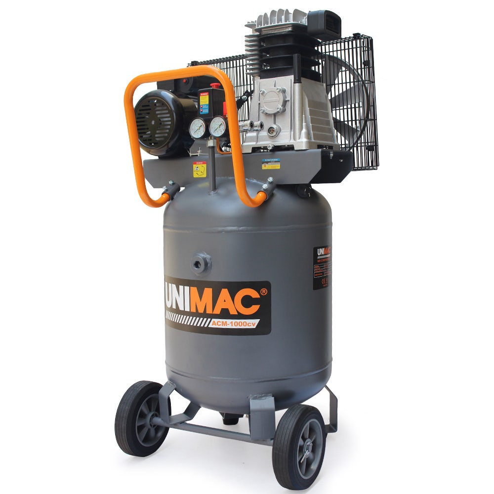 Unimac 100L Industrial Air Compressor 2.6kW 370L/min 1 Unimac 100L Industrial Air Compressor 2.6kW 370L/min