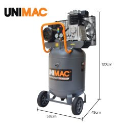 Unimac 100L Industrial Air Compressor 2.6kW 370L/min 24 V219 TOLACMUM10VA 202507071130 11
