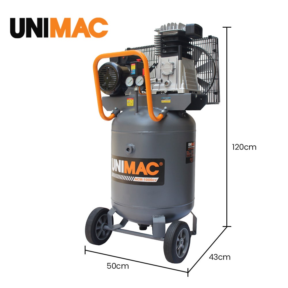 Unimac 100L Industrial Air Compressor 2.6kW 370L/min 12 Unimac 100L Industrial Air Compressor 2.6kW 370L/min - Image 12