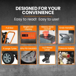 UNIMAC 100L 4.5HP Silent Oil-Free Air Compressor, with Twin Nitto Outlets, 15A Plug 19 V219 TOLACMUM1M0FA 202507071130 08