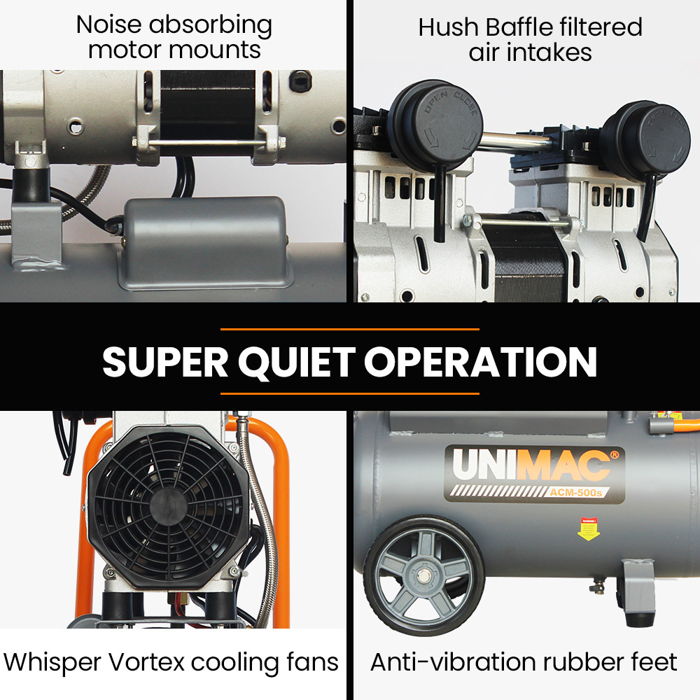 UNIMAC 40L Oil-Free Electric Air Compressor 2.0HP 3 UNIMAC 40L Oil-Free Electric Air Compressor 2.0HP - Image 3