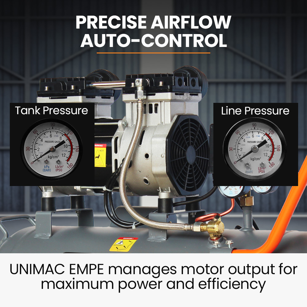 UNIMAC 40L Oil-Free Electric Air Compressor 2.0HP 4 UNIMAC 40L Oil-Free Electric Air Compressor 2.0HP - Image 4