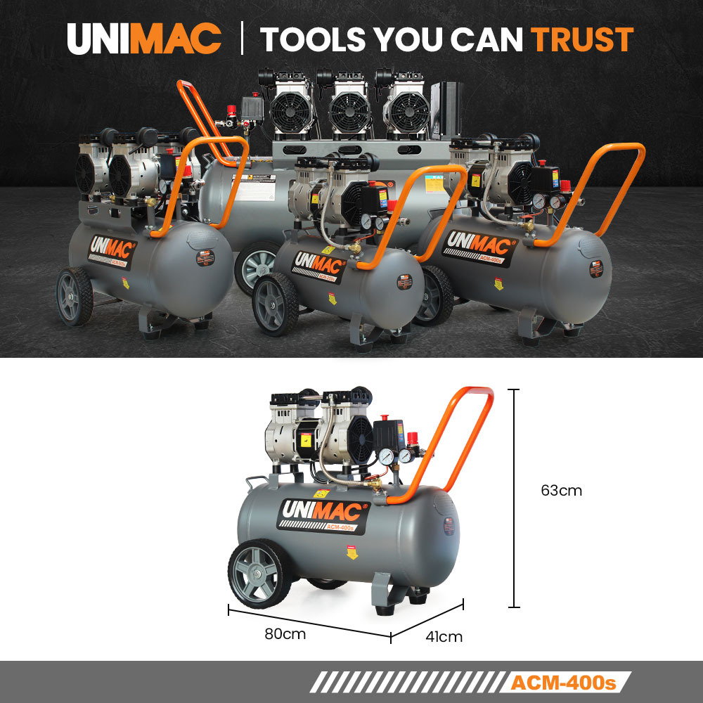 UNIMAC 40L Oil-Free Electric Air Compressor 2.0HP 5 UNIMAC 40L Oil-Free Electric Air Compressor 2.0HP - Image 5