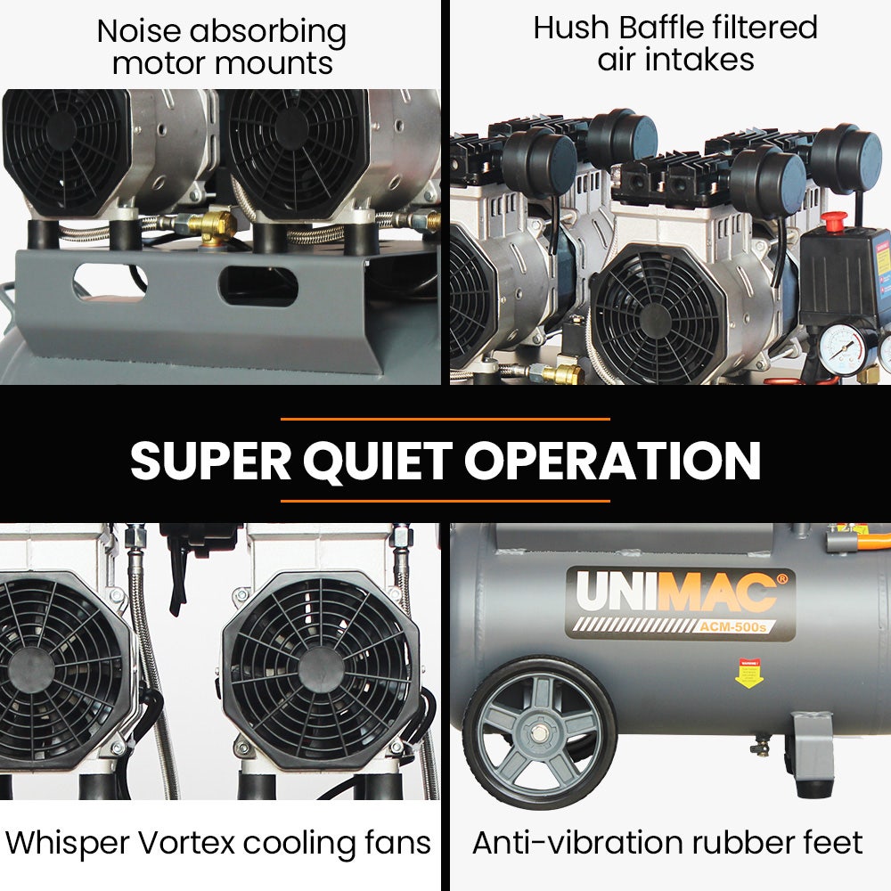 UNIMAC ACM-500s 50L Oil-Free Air Compressor 3.0HP 3 UNIMAC ACM-500s 50L Oil-Free Air Compressor 3.0HP - Image 3
