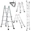 Bullet 2.9m Folding Aluminium Multipurpose Ladder with Workshelf