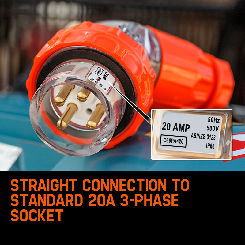 UNIMAC 115PSI 150L 7.5kW Industrial Electric Air Compressor, 20A 415V 3-Phase 4 UNIMAC 115PSI 150L 7.5kW Industrial Electric Air Compressor, 20A 415V 3-Phase - Image 4