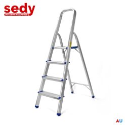 Alternative view of 4 Step Ladder Multi Purpose Foldable Folding Aluminium Home Office Shop